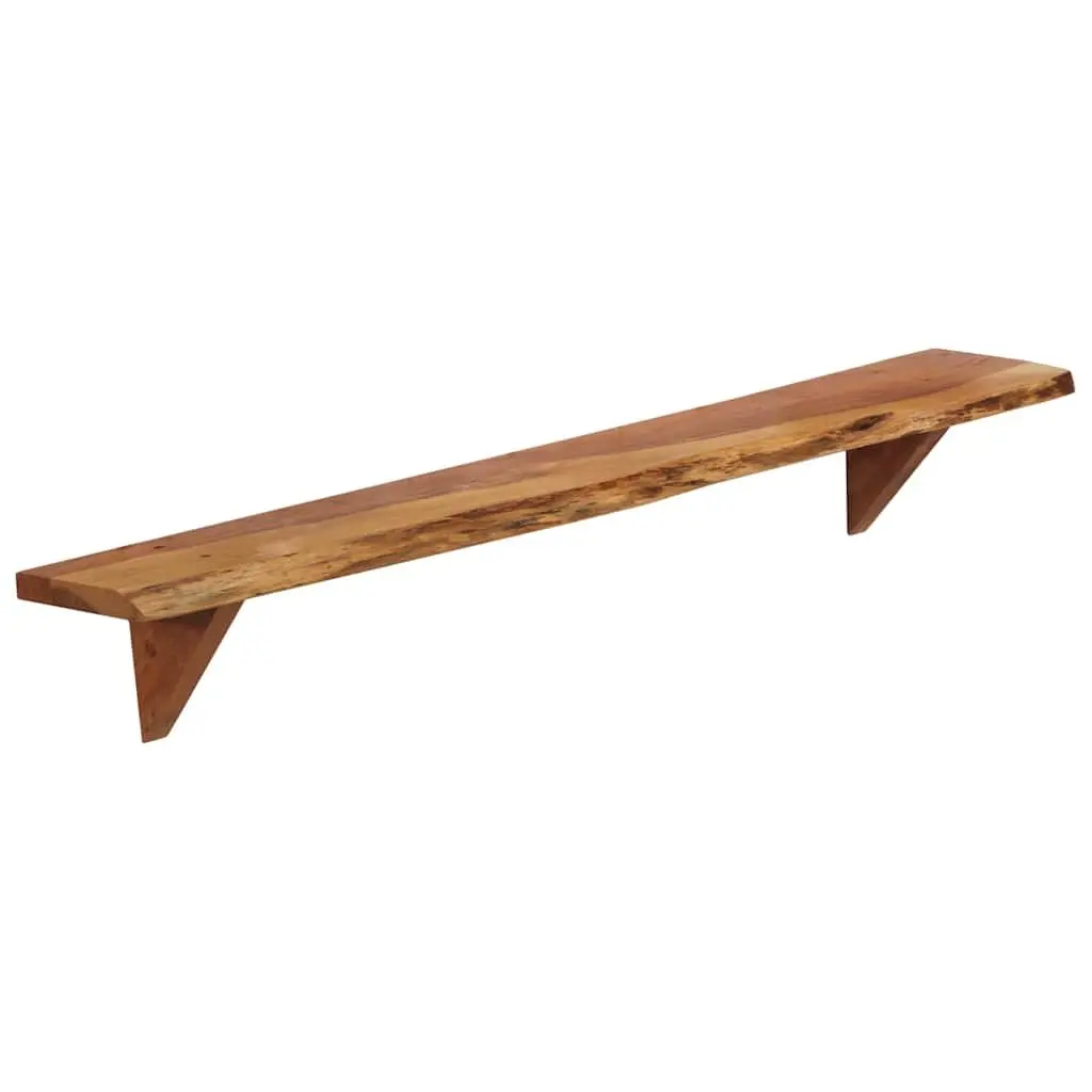 Rustic Solid Wood Wall Shelves 2 pcs 110x20x18 cm