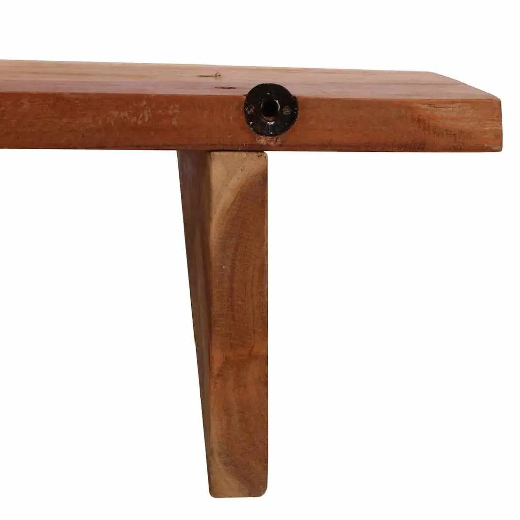 Rustic Solid Wood Wall Shelves 2 pcs 110x20x18 cm