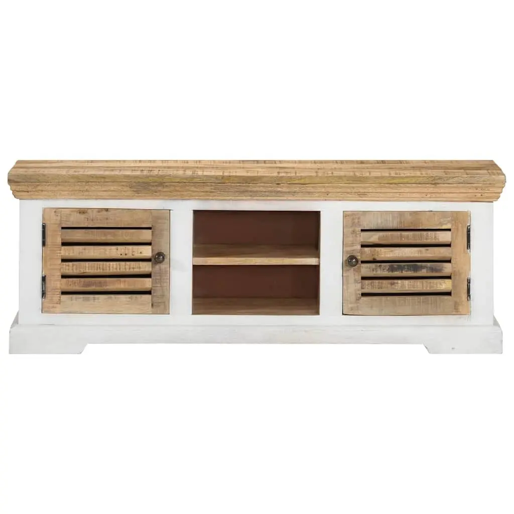 Solid Wood Mango TV Cabinet for Living Room Storage