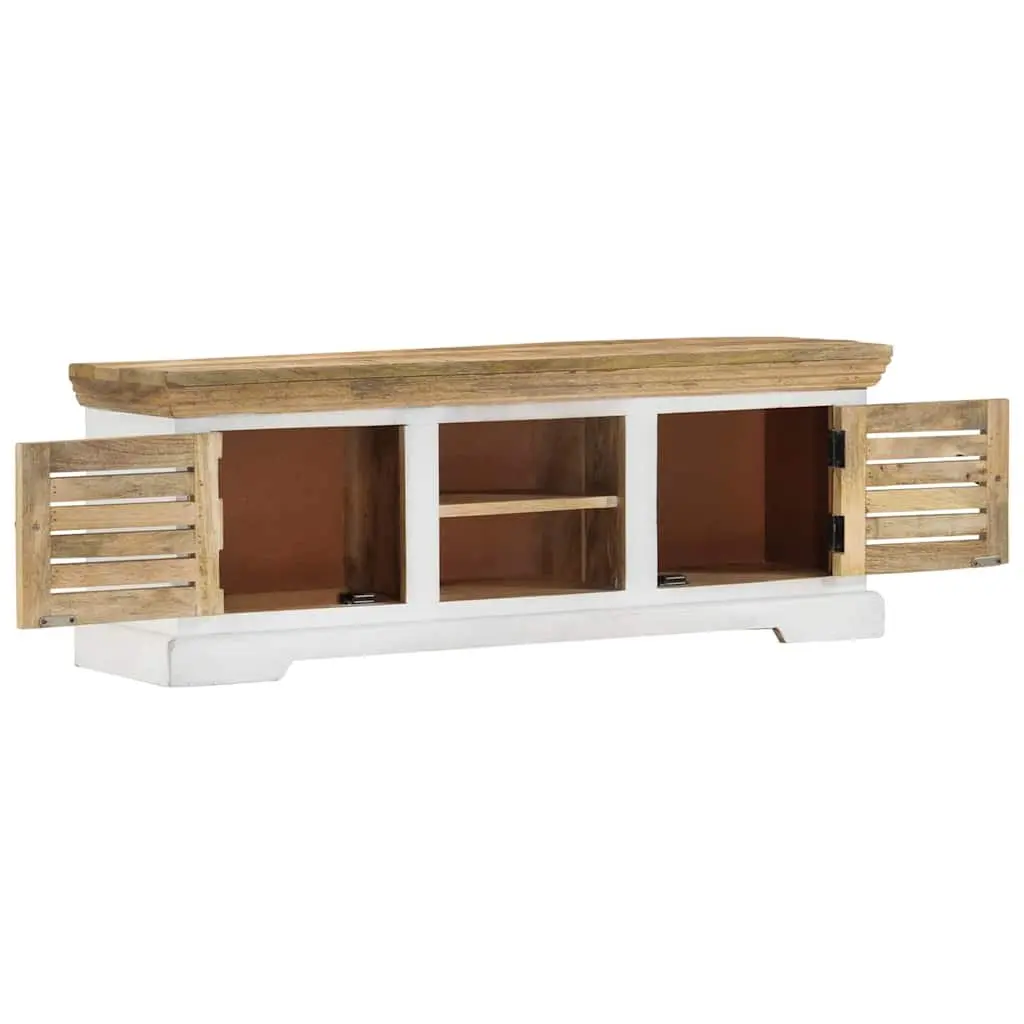 Solid Wood Mango TV Cabinet for Living Room Storage