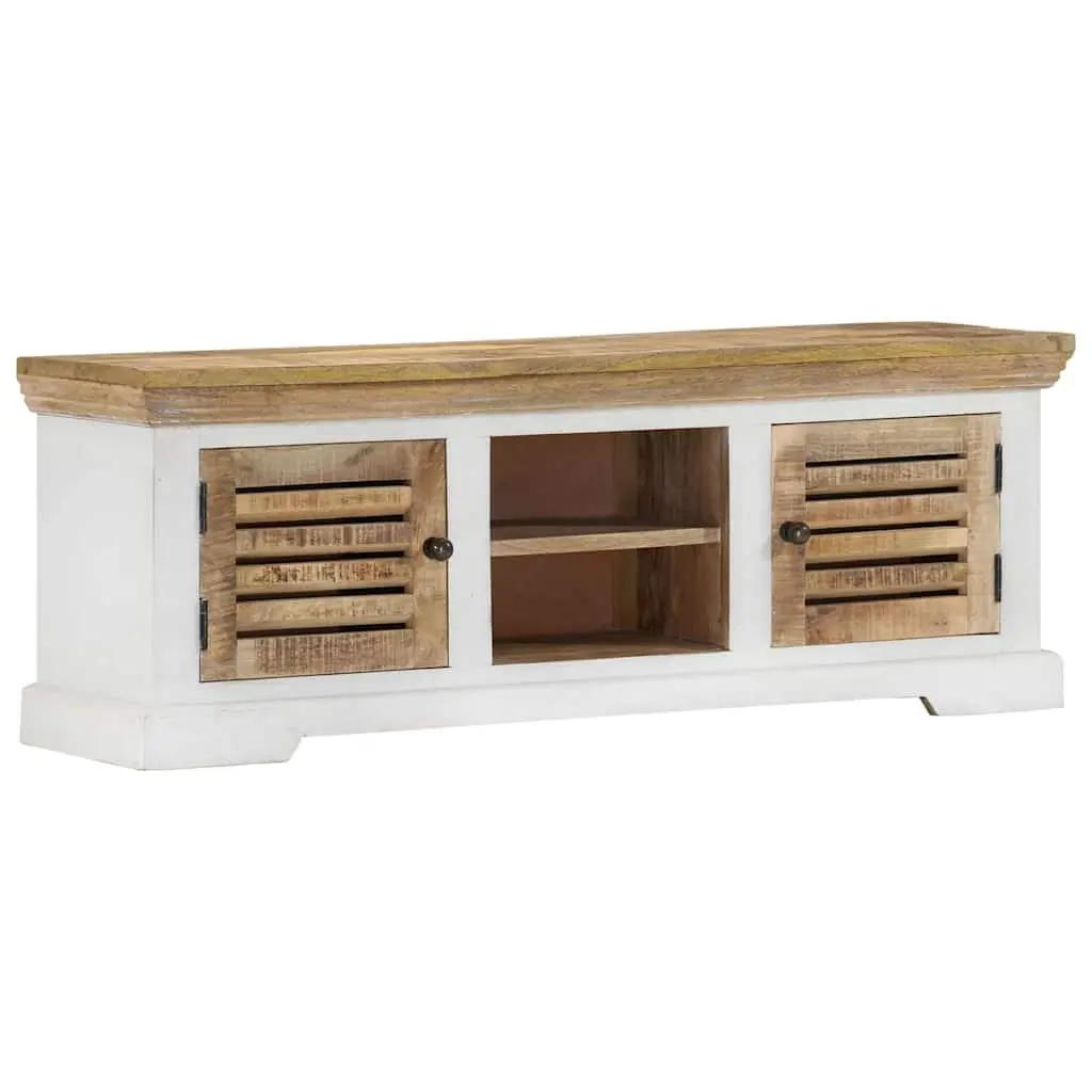 Solid Wood Mango TV Cabinet for Living Room Storage