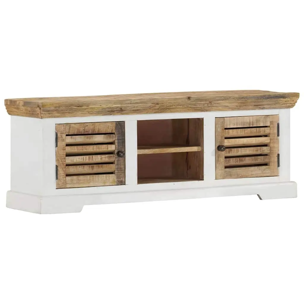 Solid Wood Mango TV Cabinet for Living Room Storage