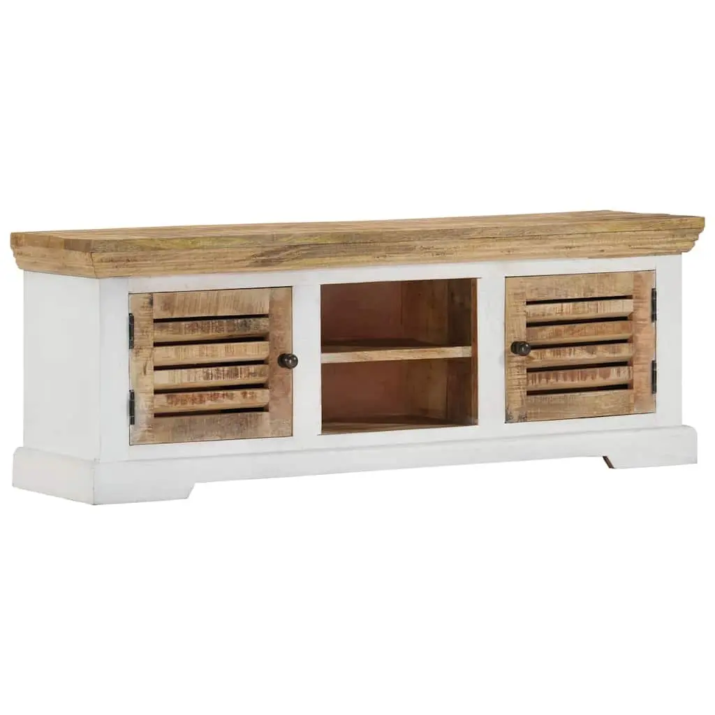 Solid Wood Mango TV Cabinet for Living Room Storage