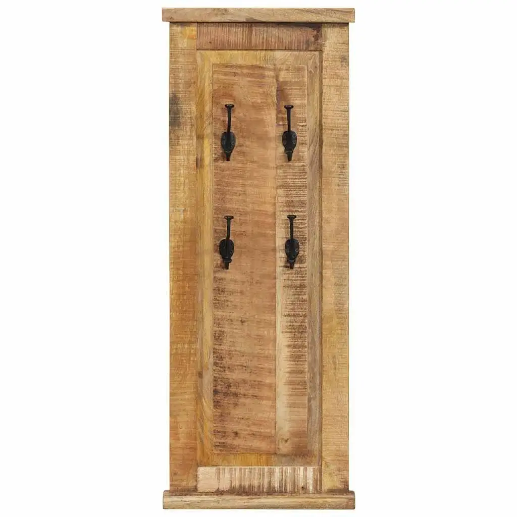 Coat Racks 2 Pieces Solid Wood Wall-Mounted Retro Hallway Bedroom Hooks