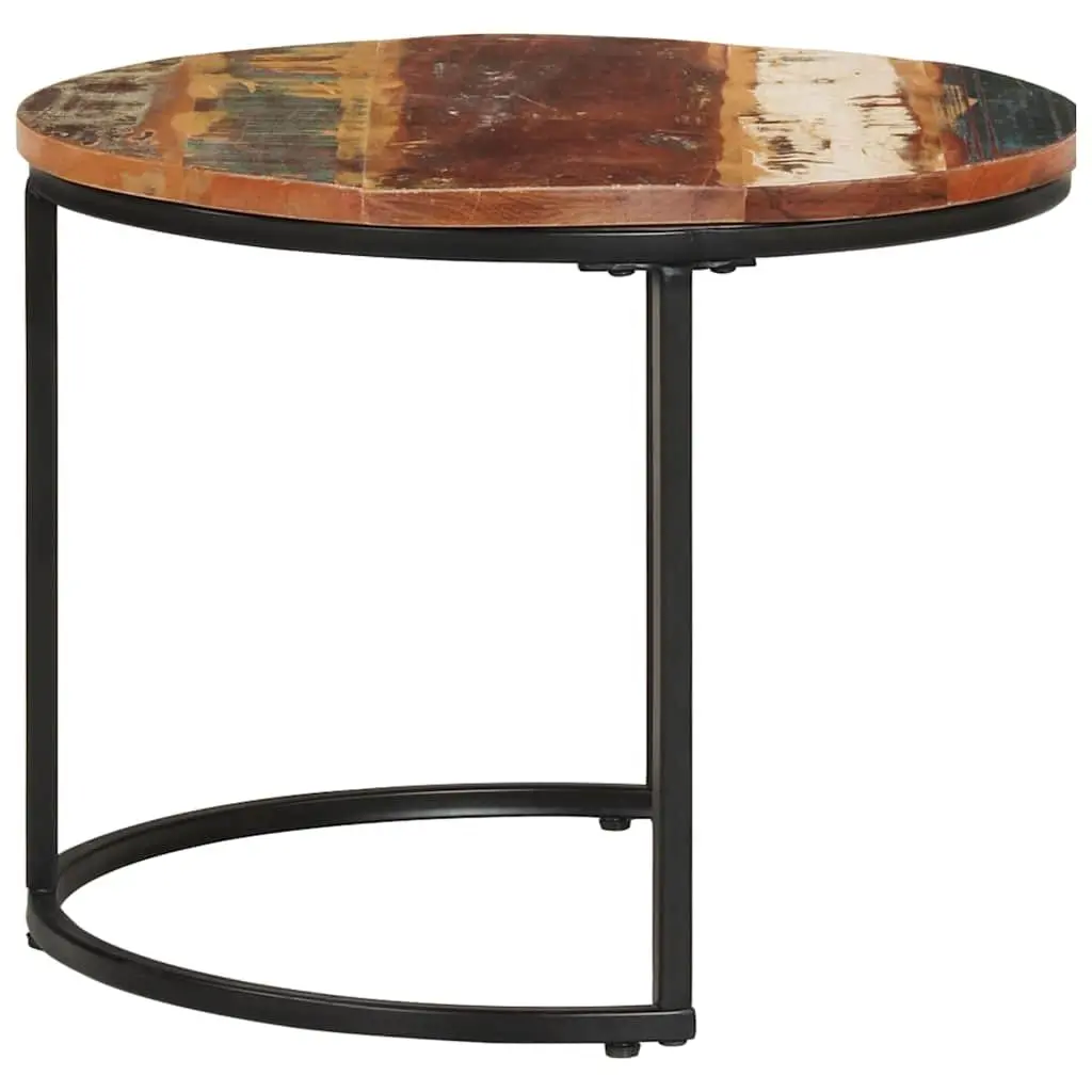 Set of 2 Nesting Tables in Solid Reclaimed Wood