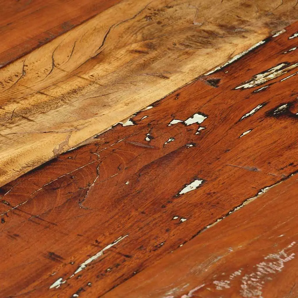 Handmade Vintage-Style Coffee Table Ø68cm Reclaimed Wood