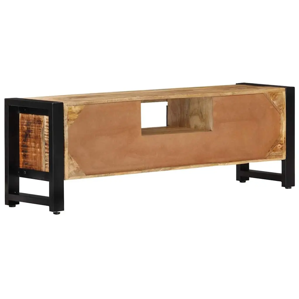 TV Cabinet 120x30x40 cm Solid Wood Media Storage Unit with Doors and Drawer