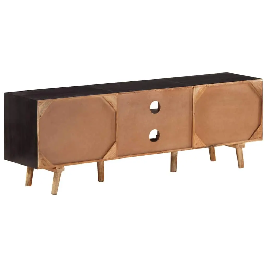 TV Cabinet 140x30x46 cm Rough Mango Wood Acacia Living Room Bedroom Storage
