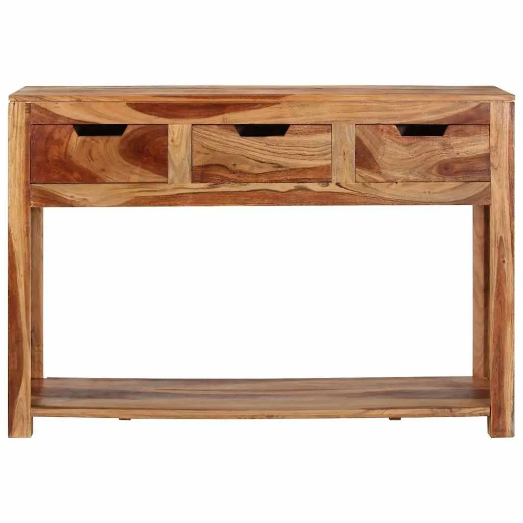 Solid Acacia Wood Console Table 110x35x75 cm