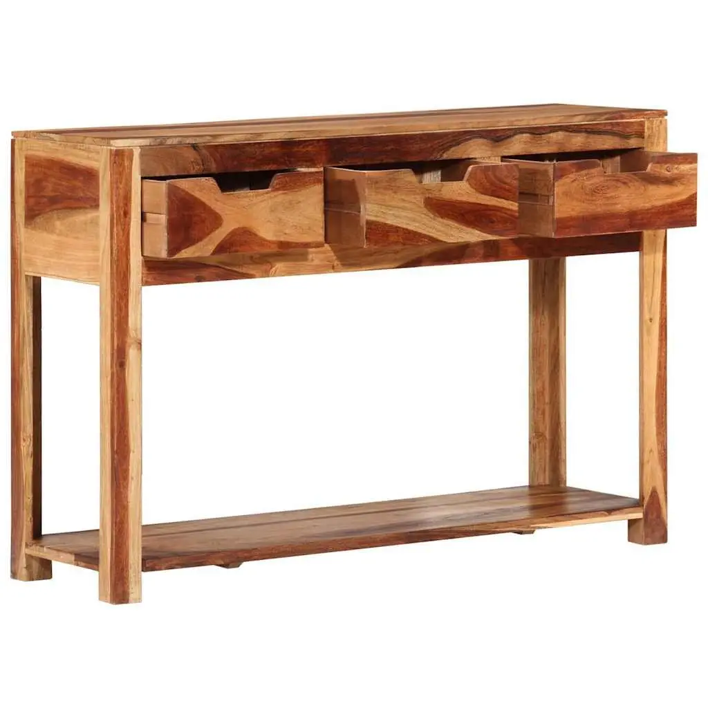 Solid Acacia Wood Console Table 110x35x75 cm