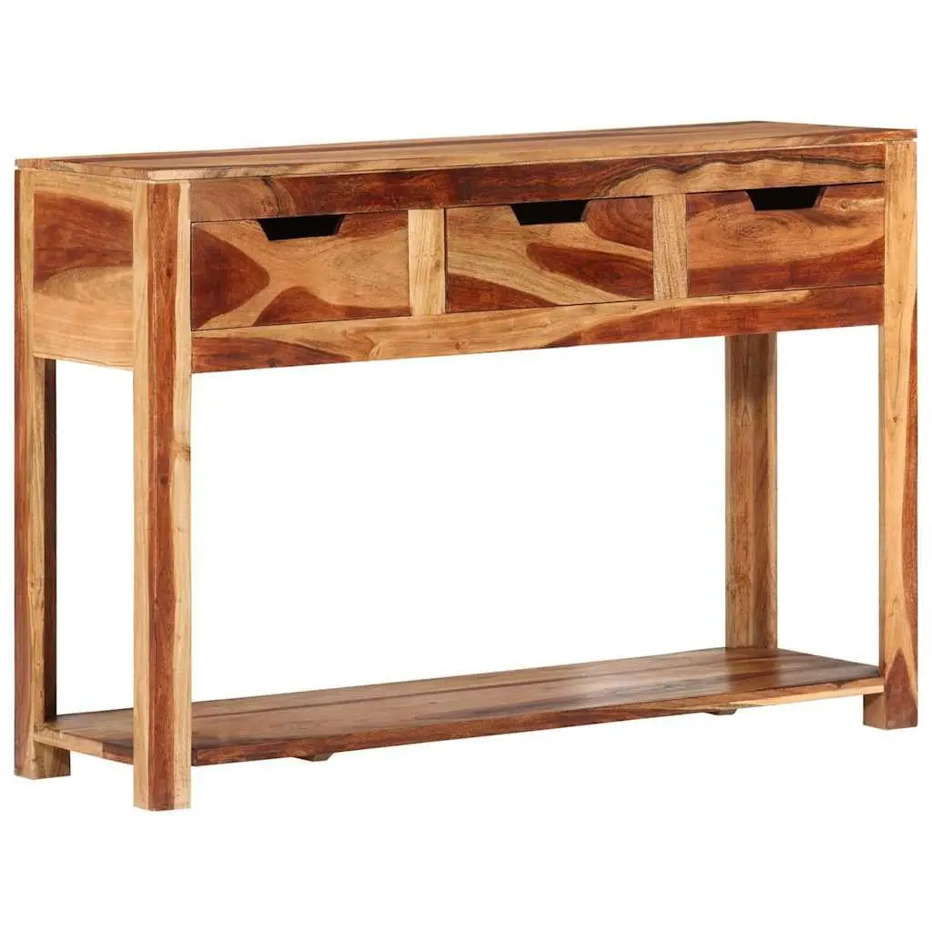 Solid Acacia Wood Console Table 110x35x75 cm