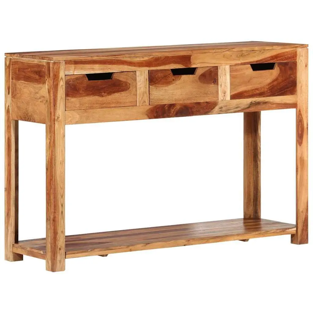 Solid Acacia Wood Console Table 110x35x75 cm