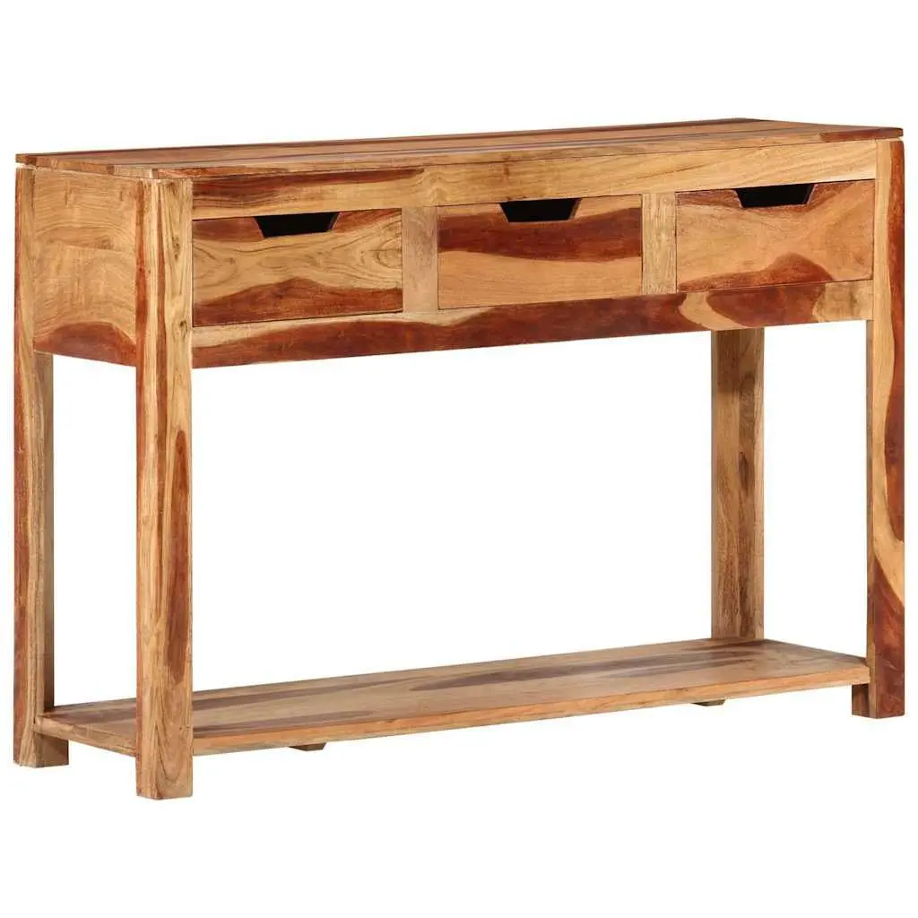 Solid Acacia Wood Console Table 110x35x75 cm
