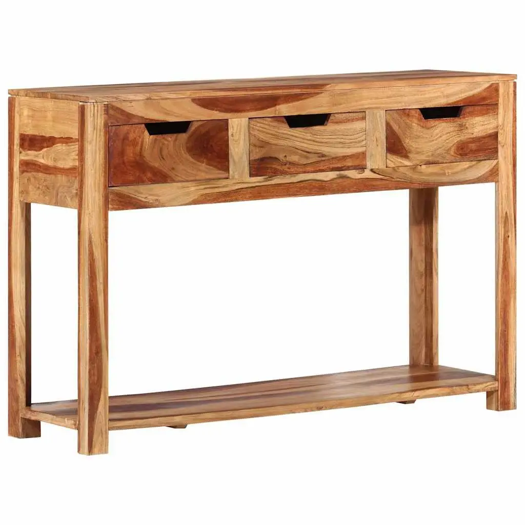 Solid Acacia Wood Console Table 110x35x75 cm
