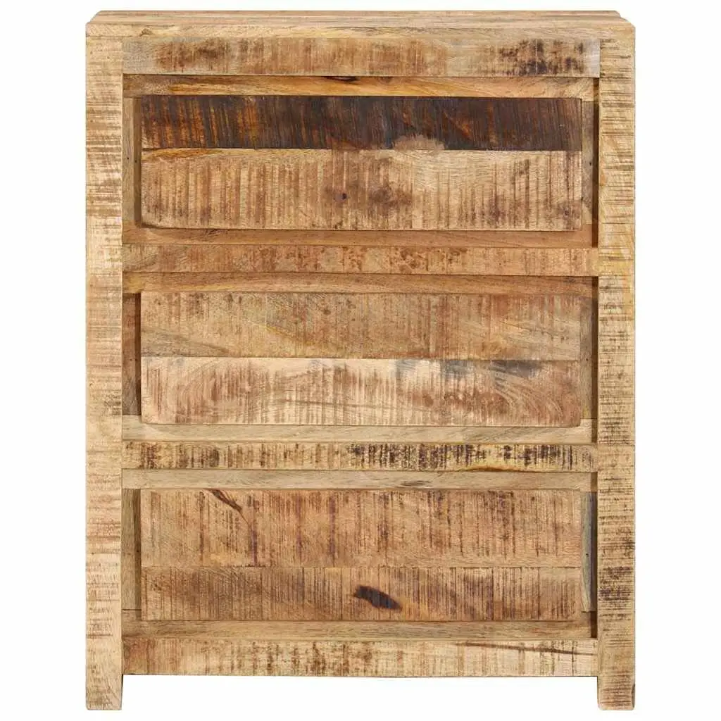 Solid Mango Wood Drawer Cabinet with 3 Drawers