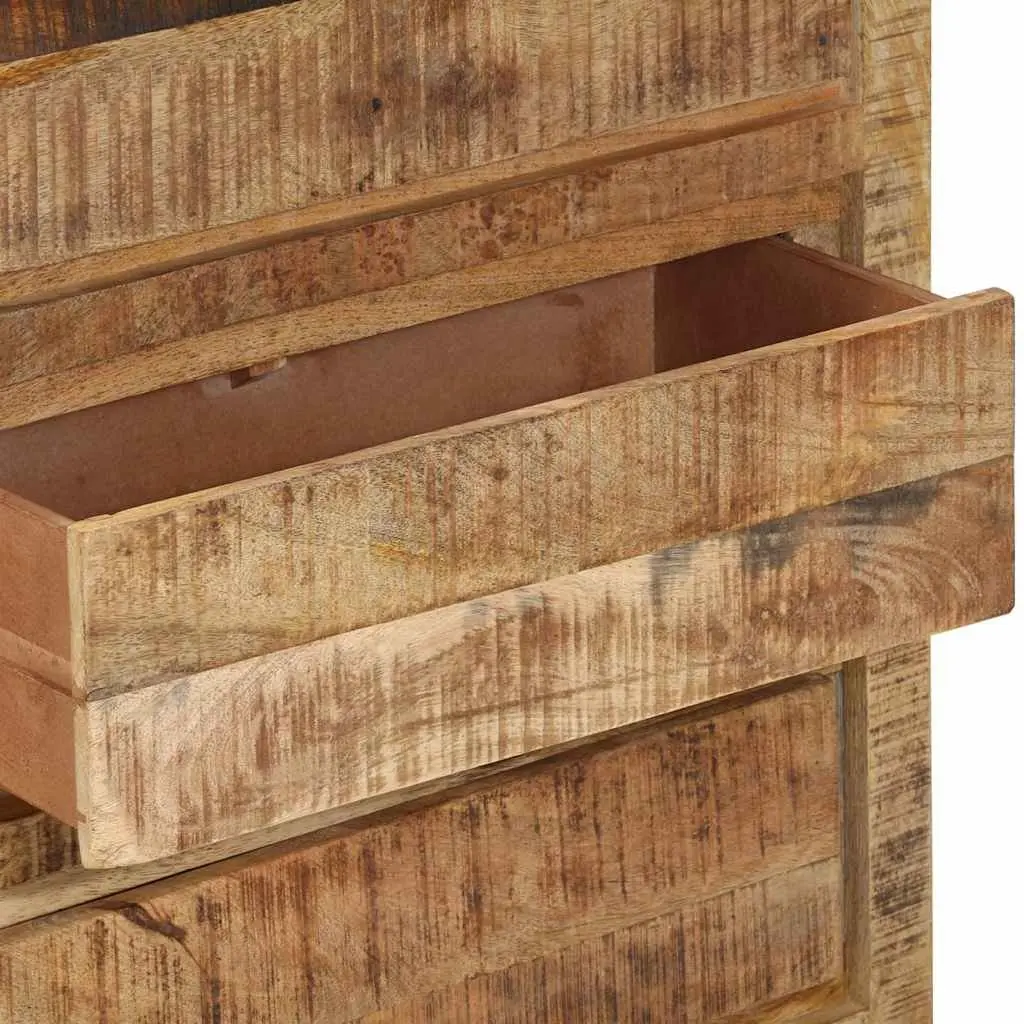 Solid Mango Wood Drawer Cabinet with 3 Drawers
