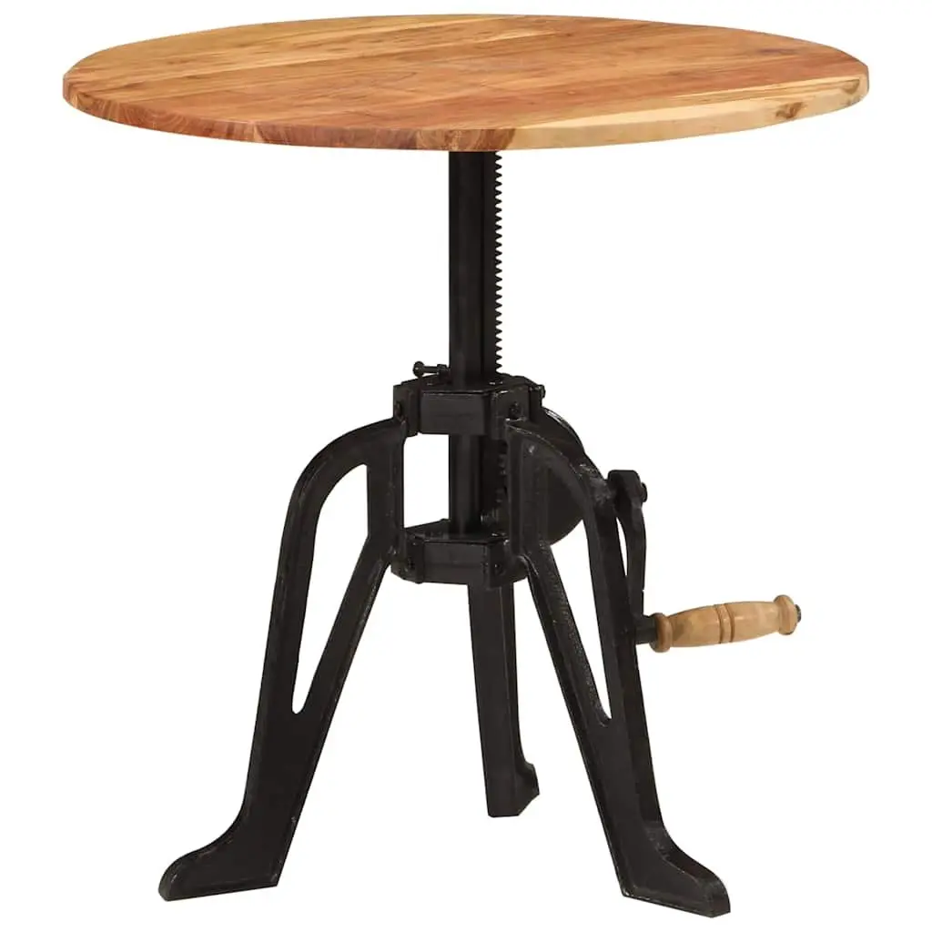 Adjustable Side End Table with Solid Wood