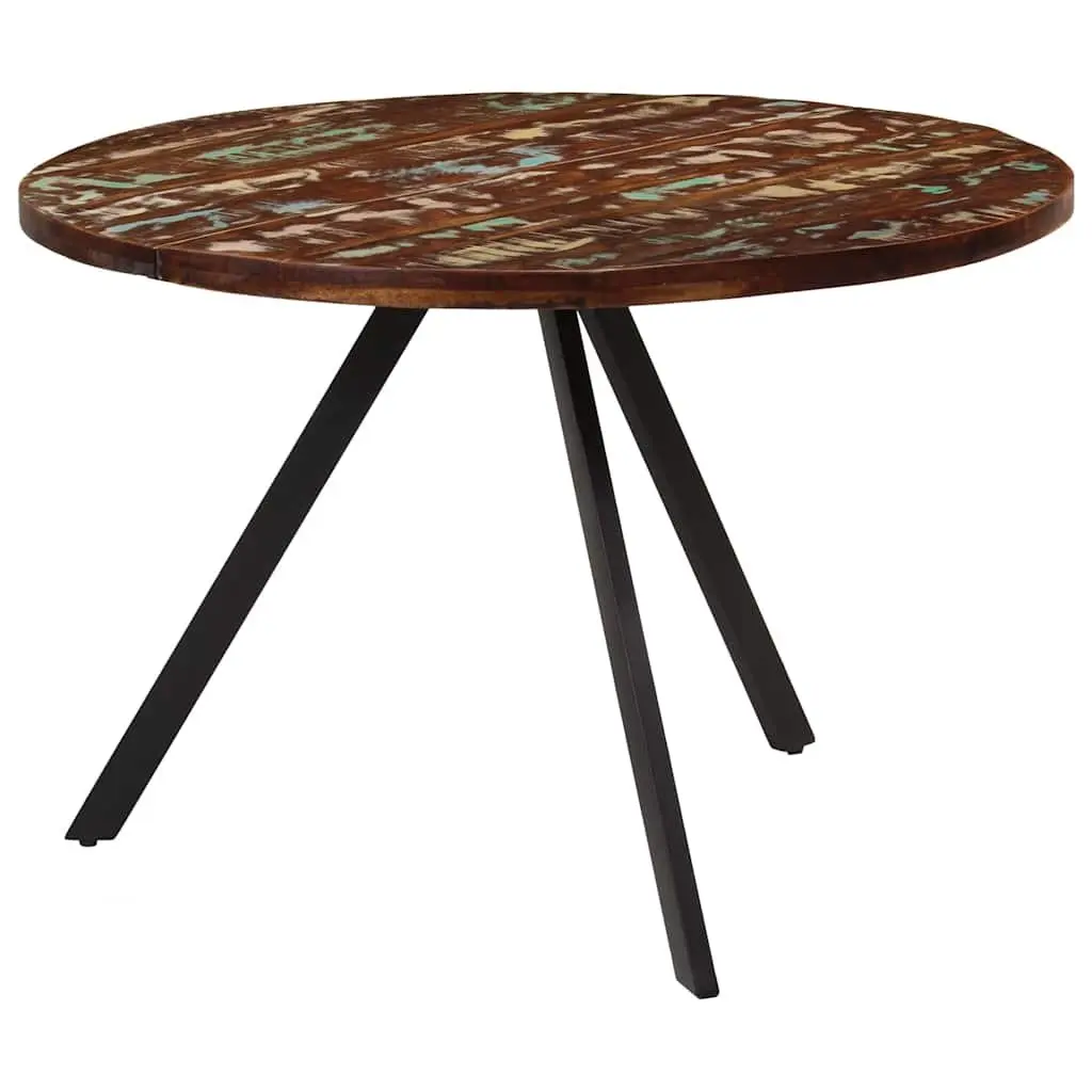 Solid Reclaimed Wood Dining Table 110x75 cm