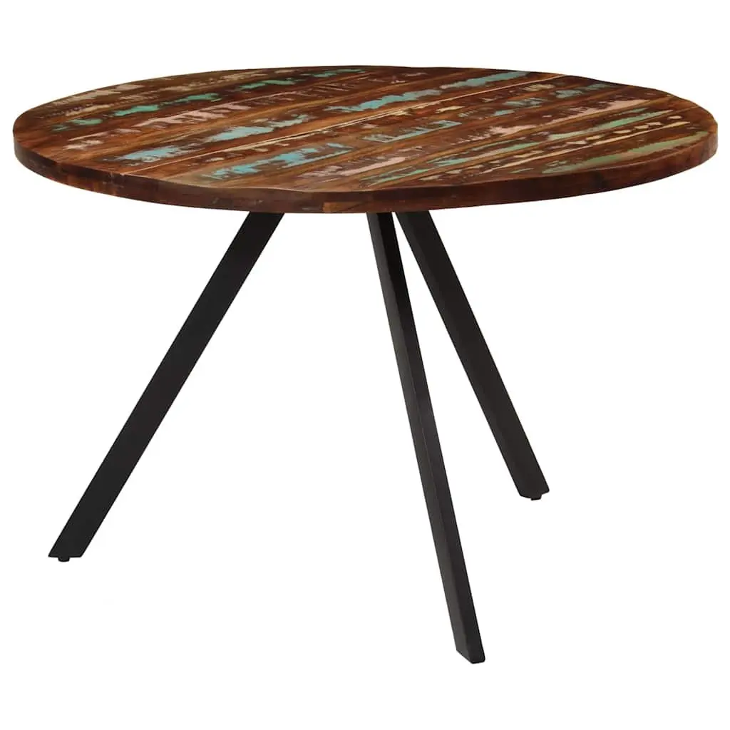 Solid Reclaimed Wood Dining Table 110x75 cm