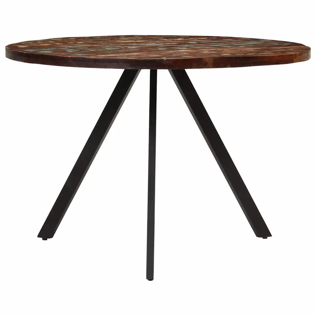 Solid Reclaimed Wood Dining Table 110x75 cm