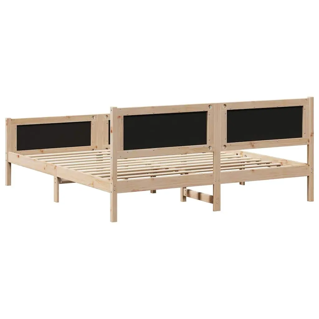 Bed Frame Dark Grey 180 x 200 cm Fabric Upholstered Platform