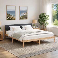 Warm Modern Platform Bed Frame 180 x 200 cm