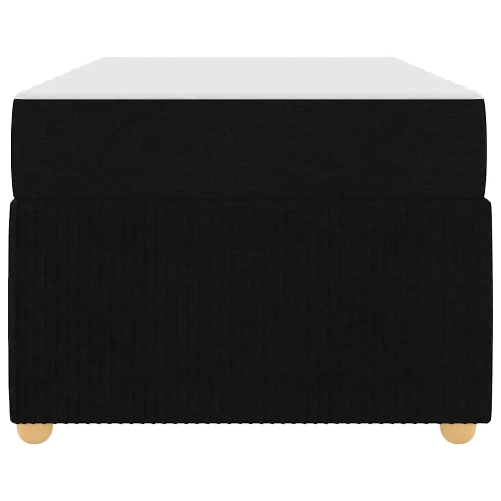 Black Bed Frame with Mattress 90 x 190 cm