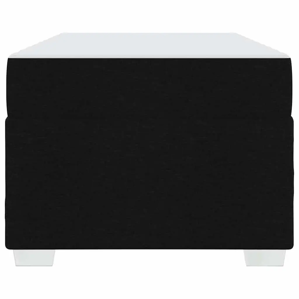 Black Bed Frame and Mattress 90 x 190 cm
