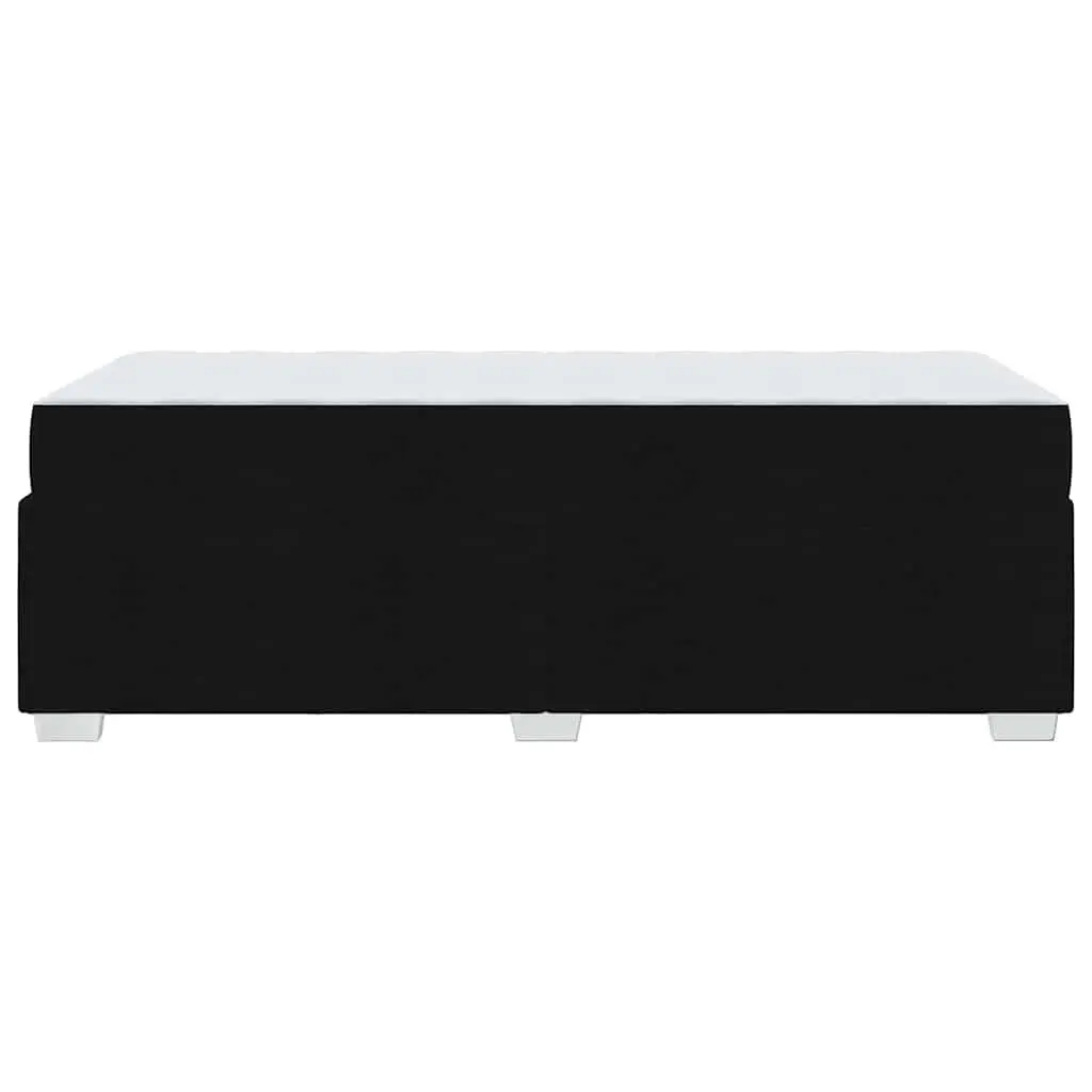 Black Bed Frame and Mattress 90 x 190 cm
