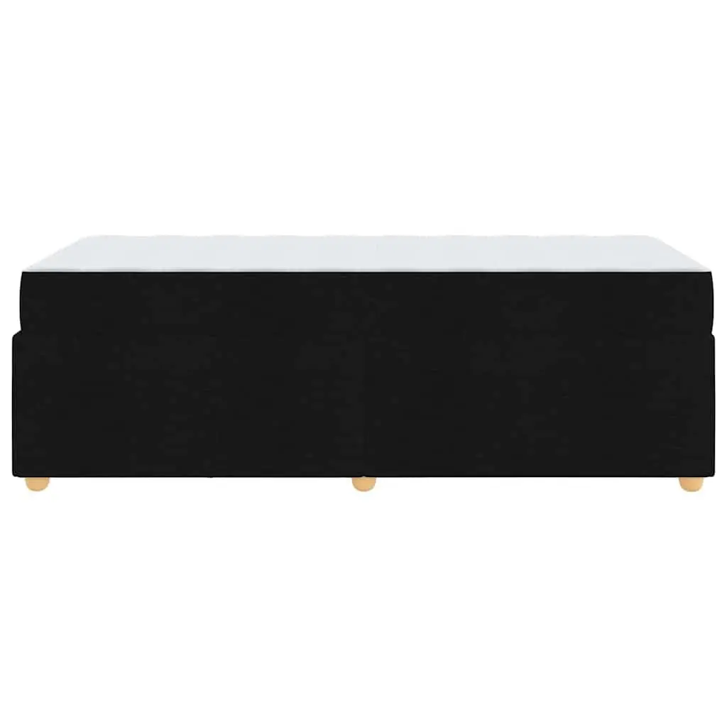 Bed Frame with Mattress Black 90 x 190 cm Modern Minimalist Design Engineered