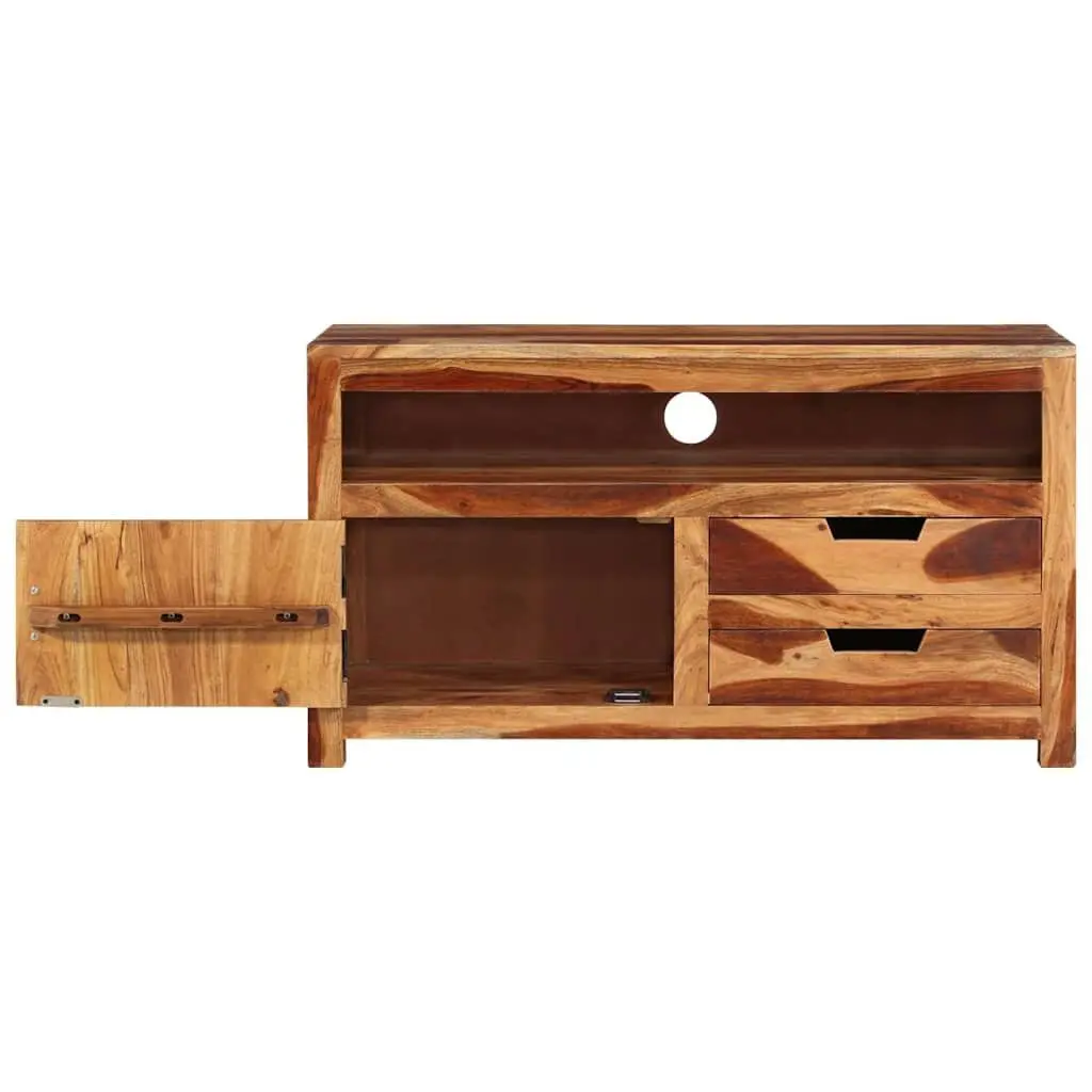 Solid Acacia Wood TV Cabinet 90x34.5x50 cm