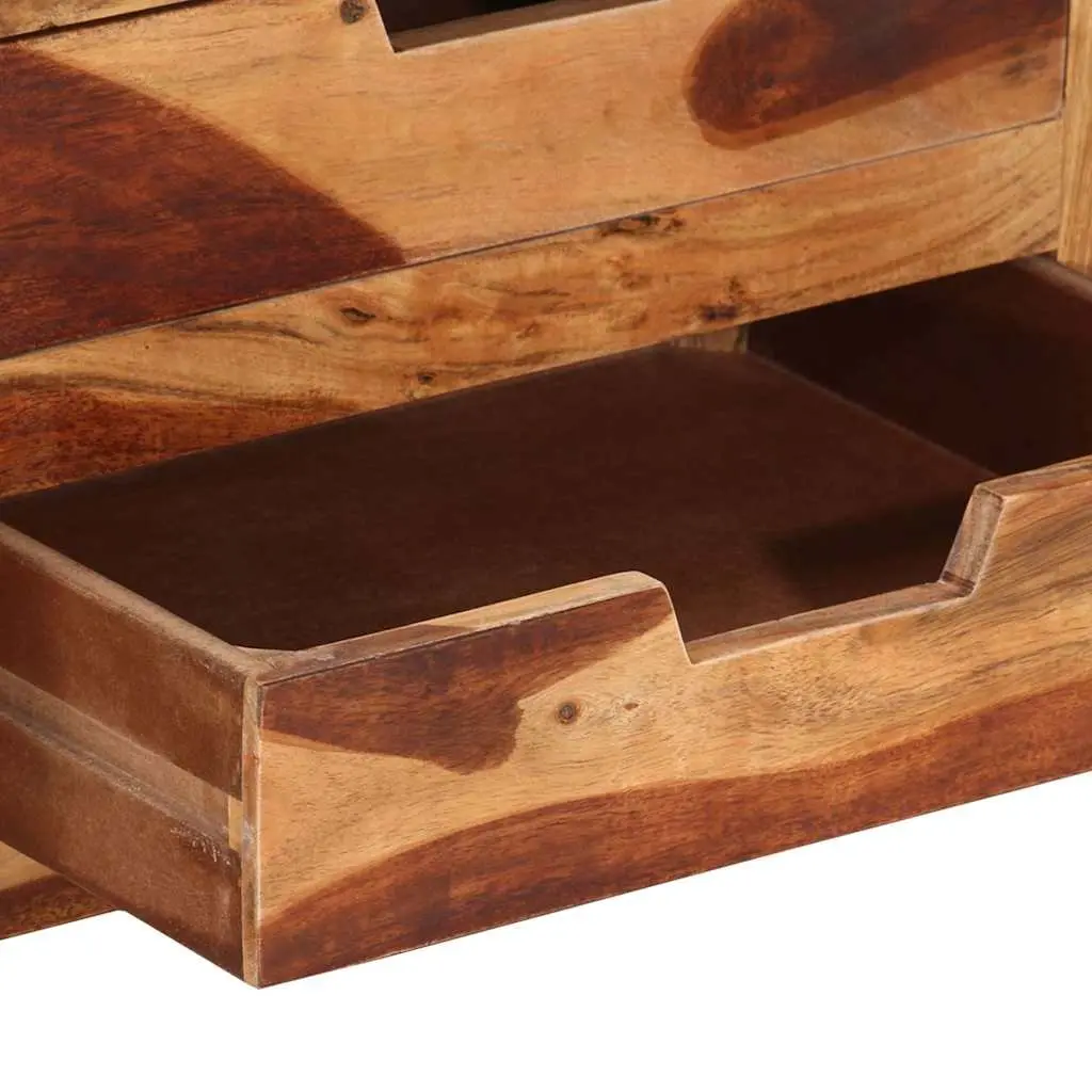 Solid Acacia Wood TV Cabinet 90x34.5x50 cm