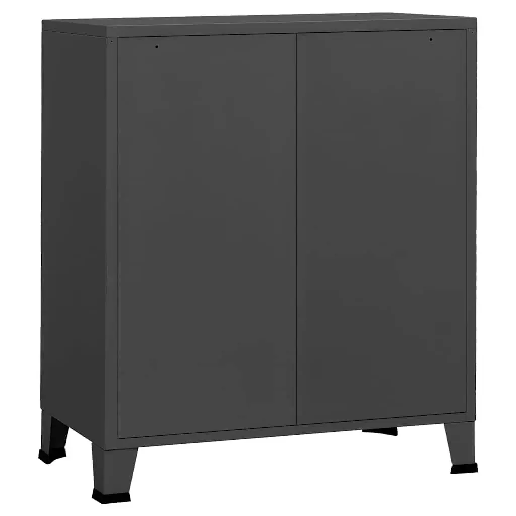 Metal Drawer Cabinet Anthracite 4 Drawers Storage Chest
