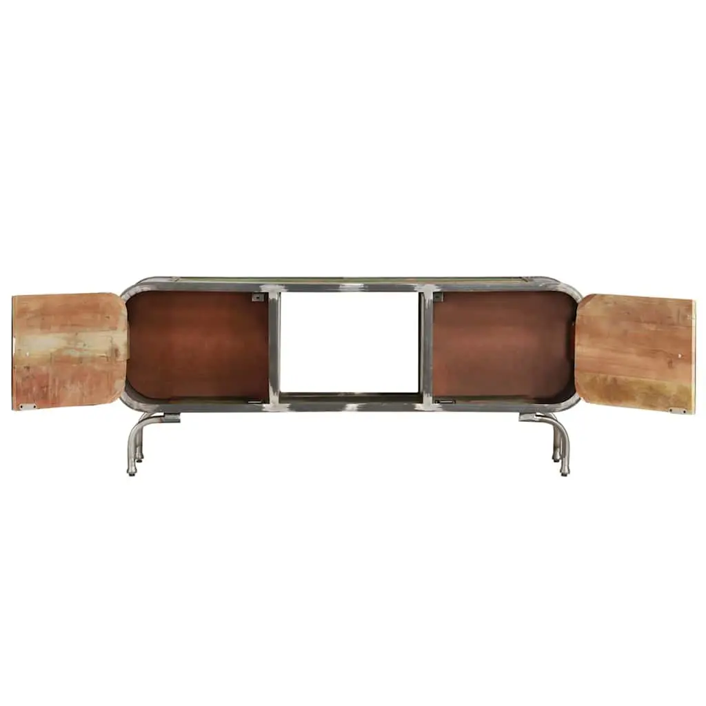 Multicolour Solid Wood TV Cabinet 110x30x42cm