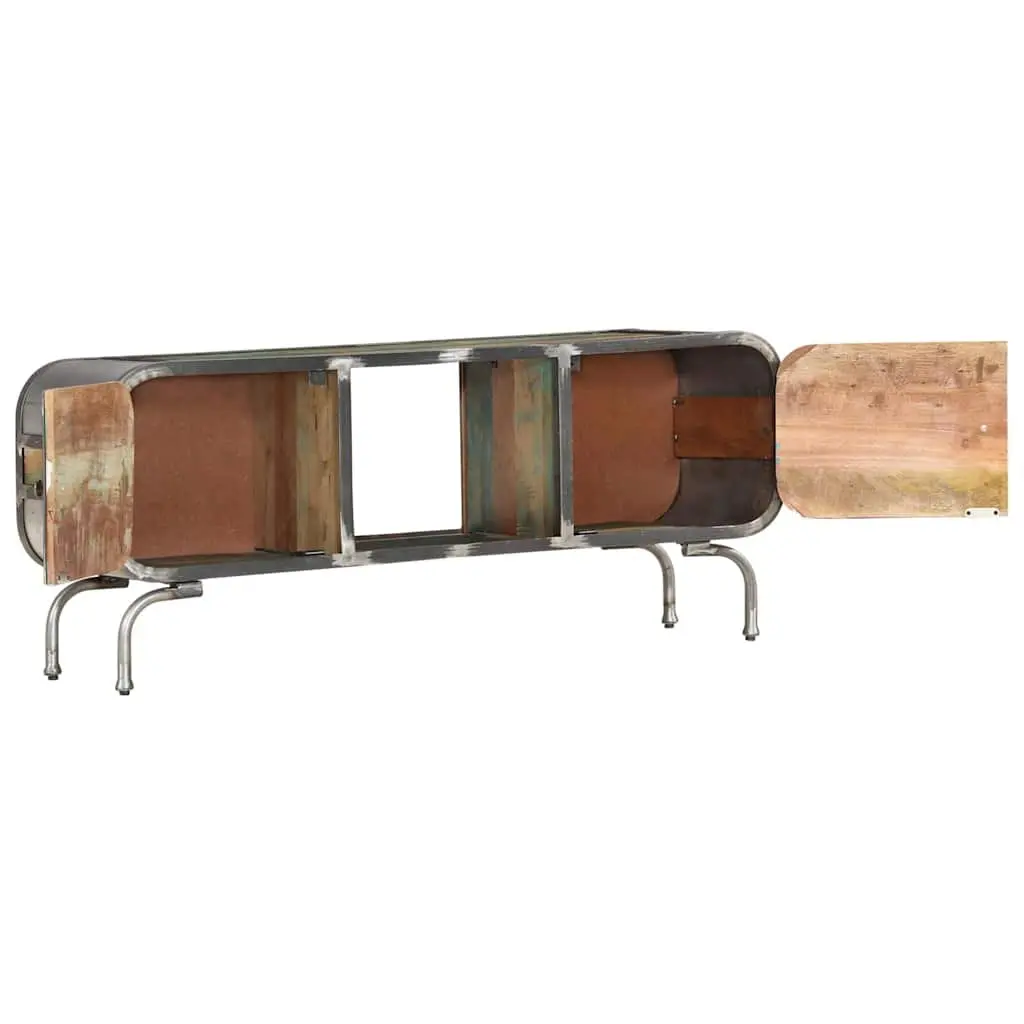 Multicolour Solid Wood TV Cabinet 110x30x42cm