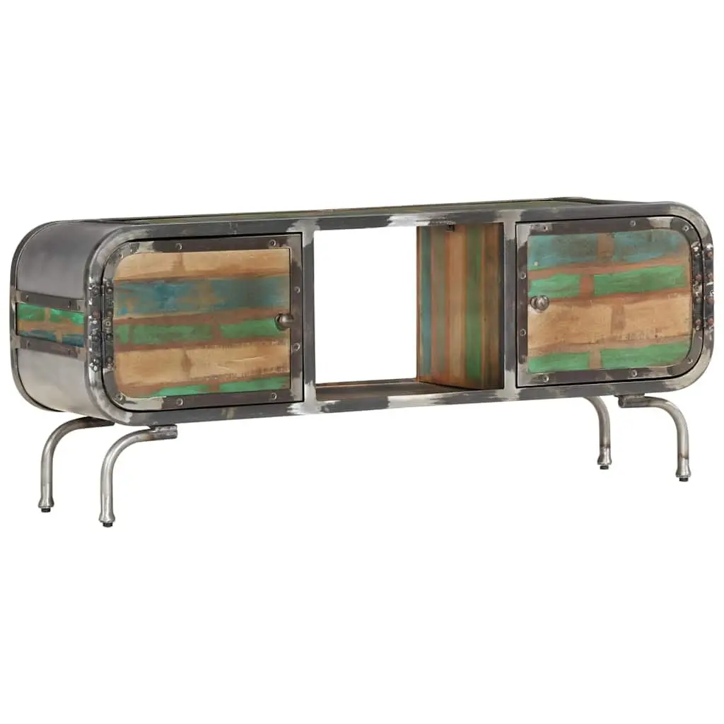 Multicolour Solid Wood TV Cabinet 110x30x42cm