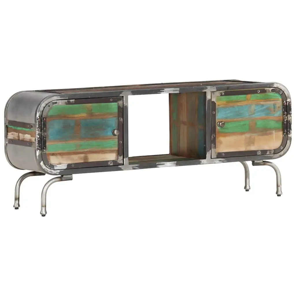 Multicolour Solid Wood TV Cabinet 110x30x42cm