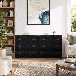 Modern Black Sideboard Storage Cabinet 70 x 35.5 x 67.5 cm