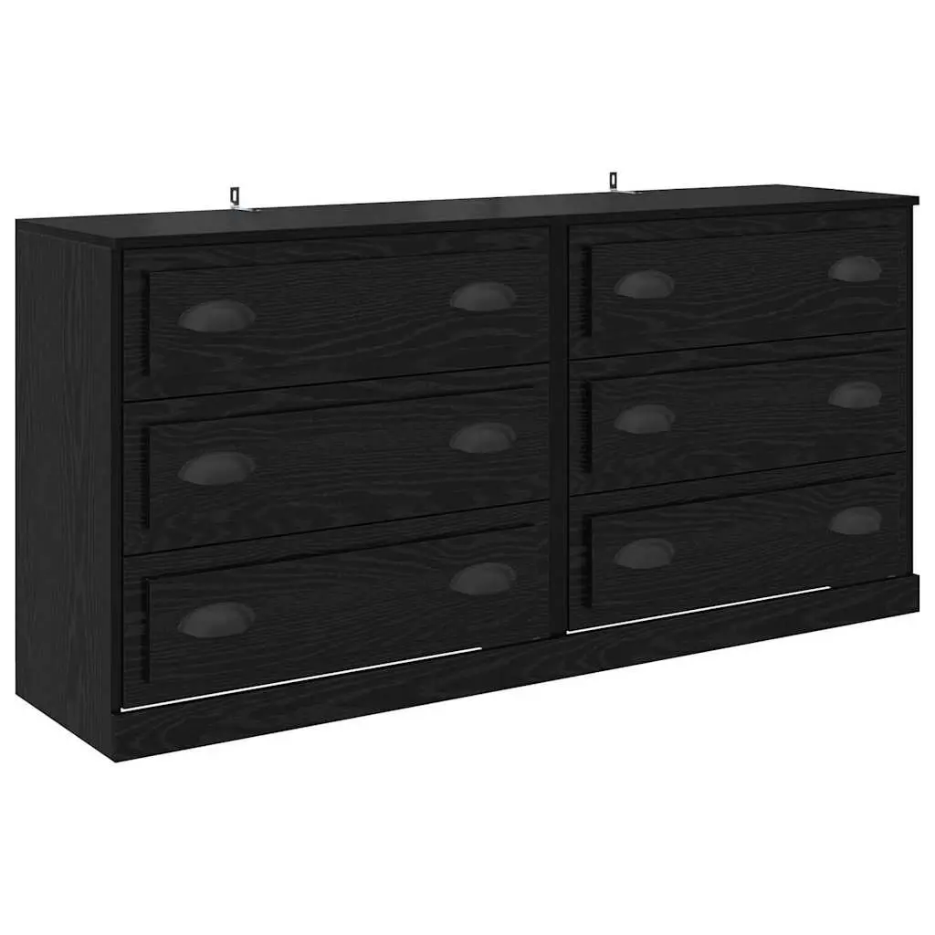 Black Sideboard Storage Cabinet 70 x 35.5 x 67.5 cm