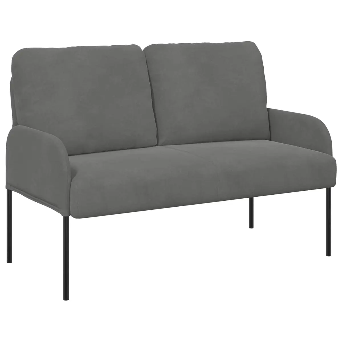 3 Piece Modern Sofa Set Grey Polyester