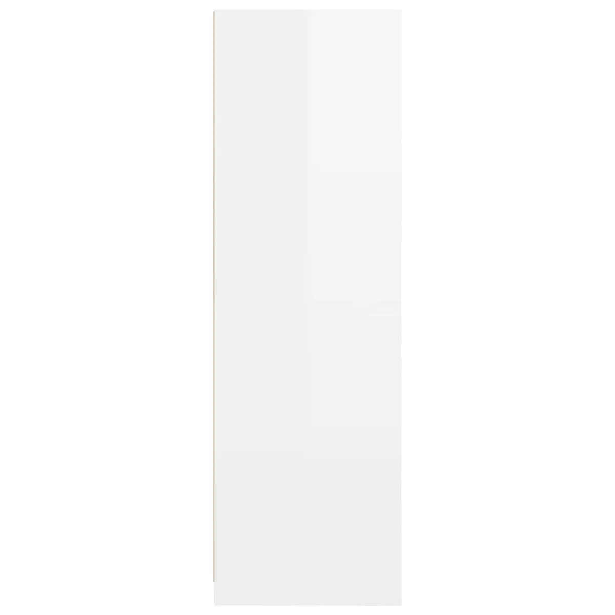 Wardrobe High Gloss White 79.5 x 49 x 156 cm Engineered Wood Bedroom Storage Cupboard Cabinet