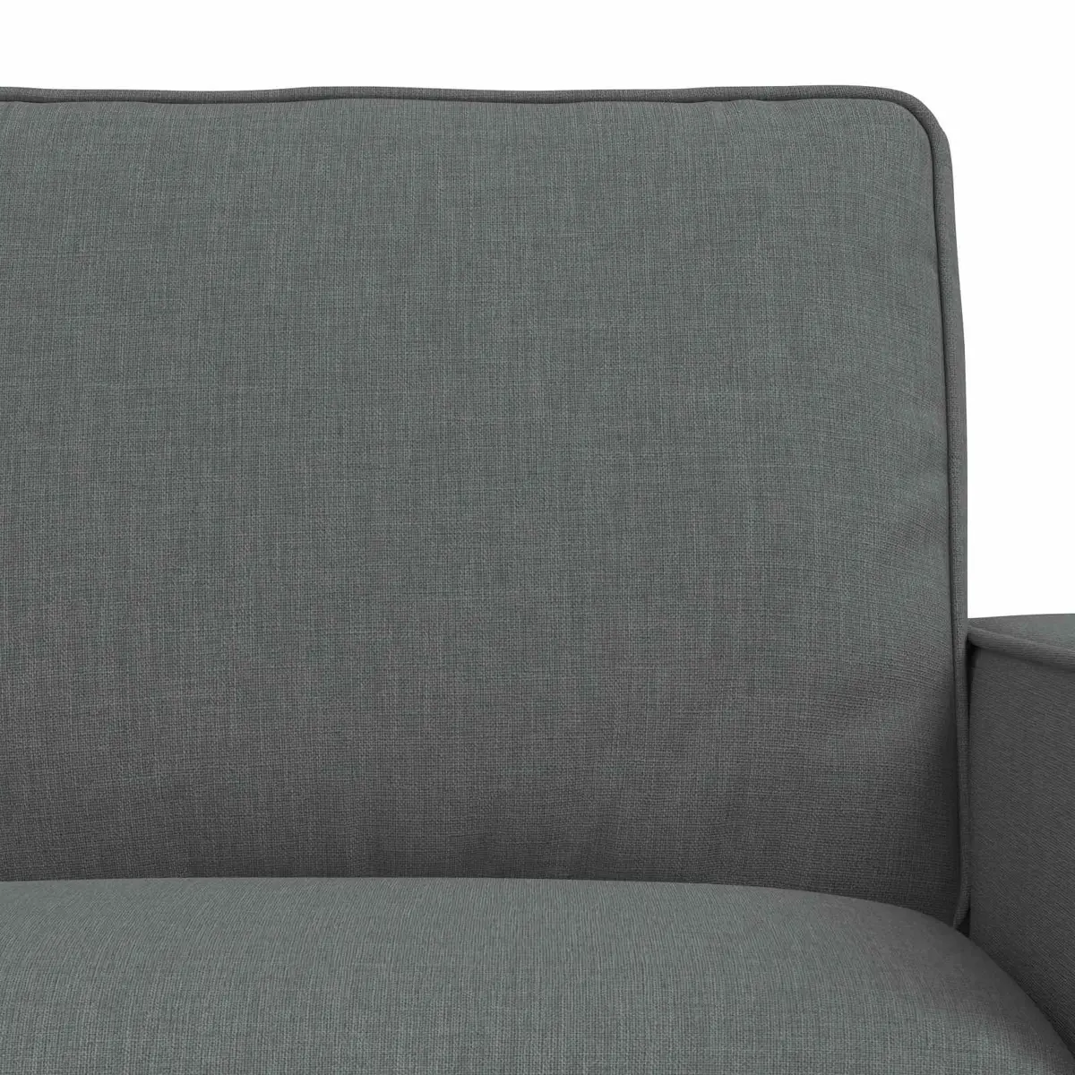 Sofa Set Grey Modular Sectional 2 Piece Fabric Couch