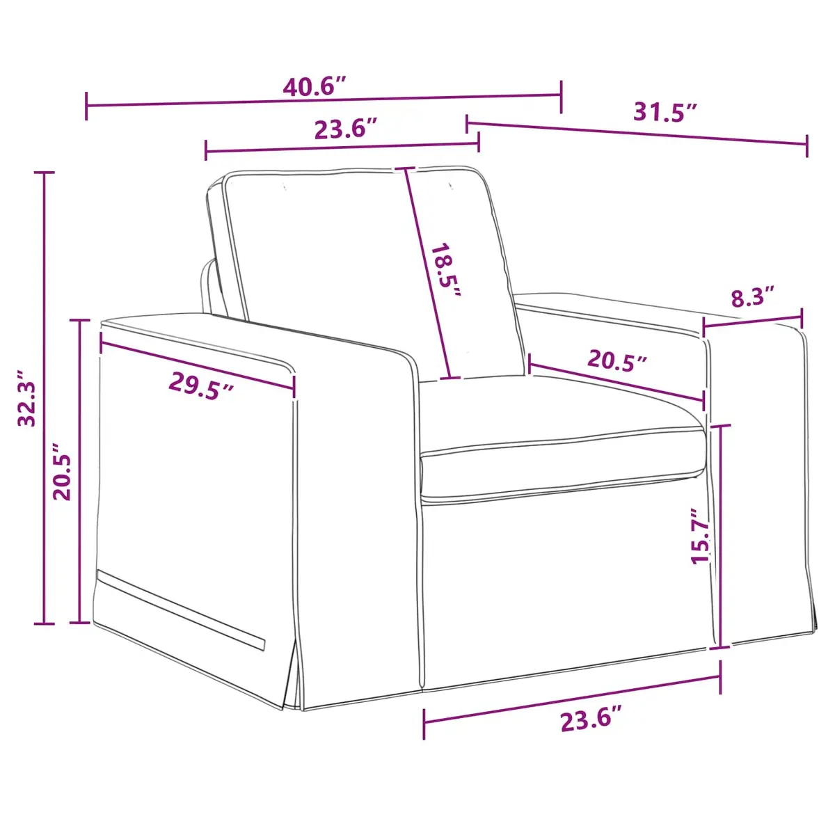 Sofa Set Grey Modular Sectional 2 Piece Fabric Couch