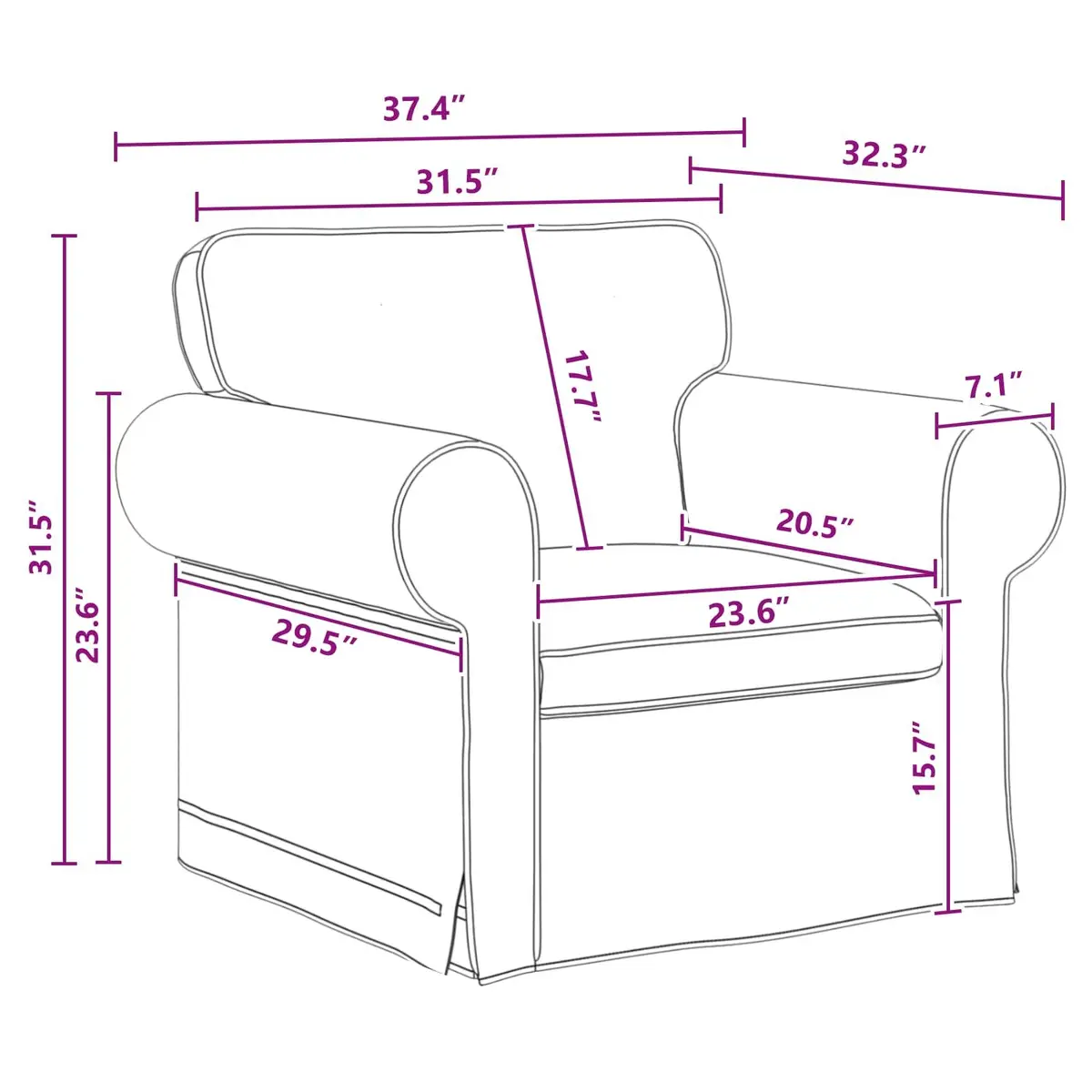 2-Piece Sofa Set Grey Fabric Modular Living Room Furniture Contemporary Design