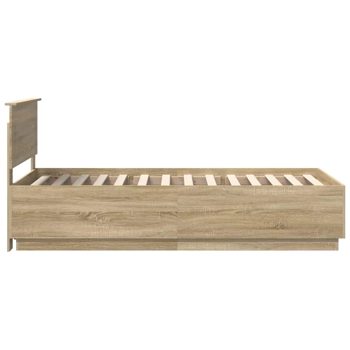 Bed Frame with Adjustable Headboard 90 x 190 cm