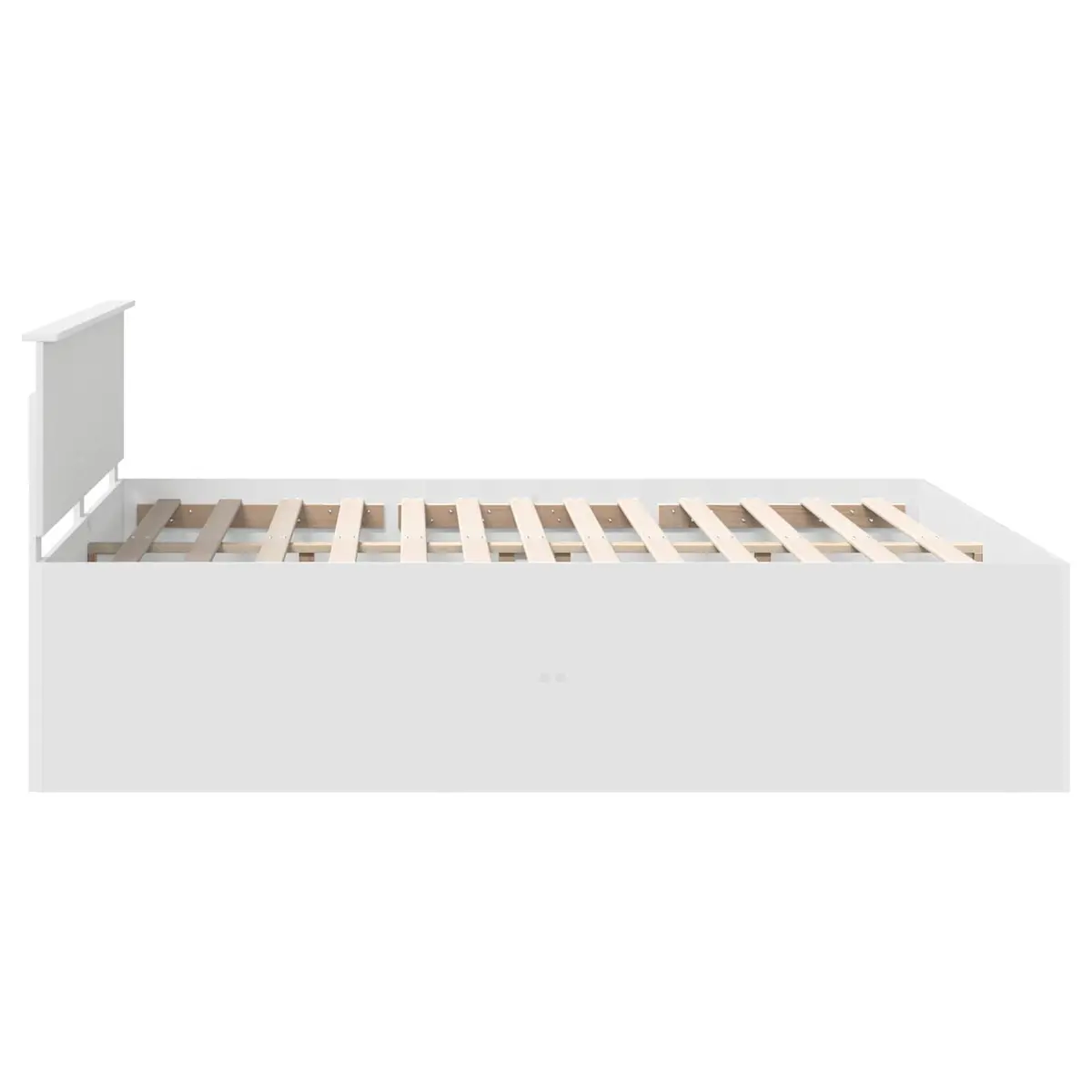 Bed Frame with Headboard White 180 x 200 cm Modern Engineered Wood
