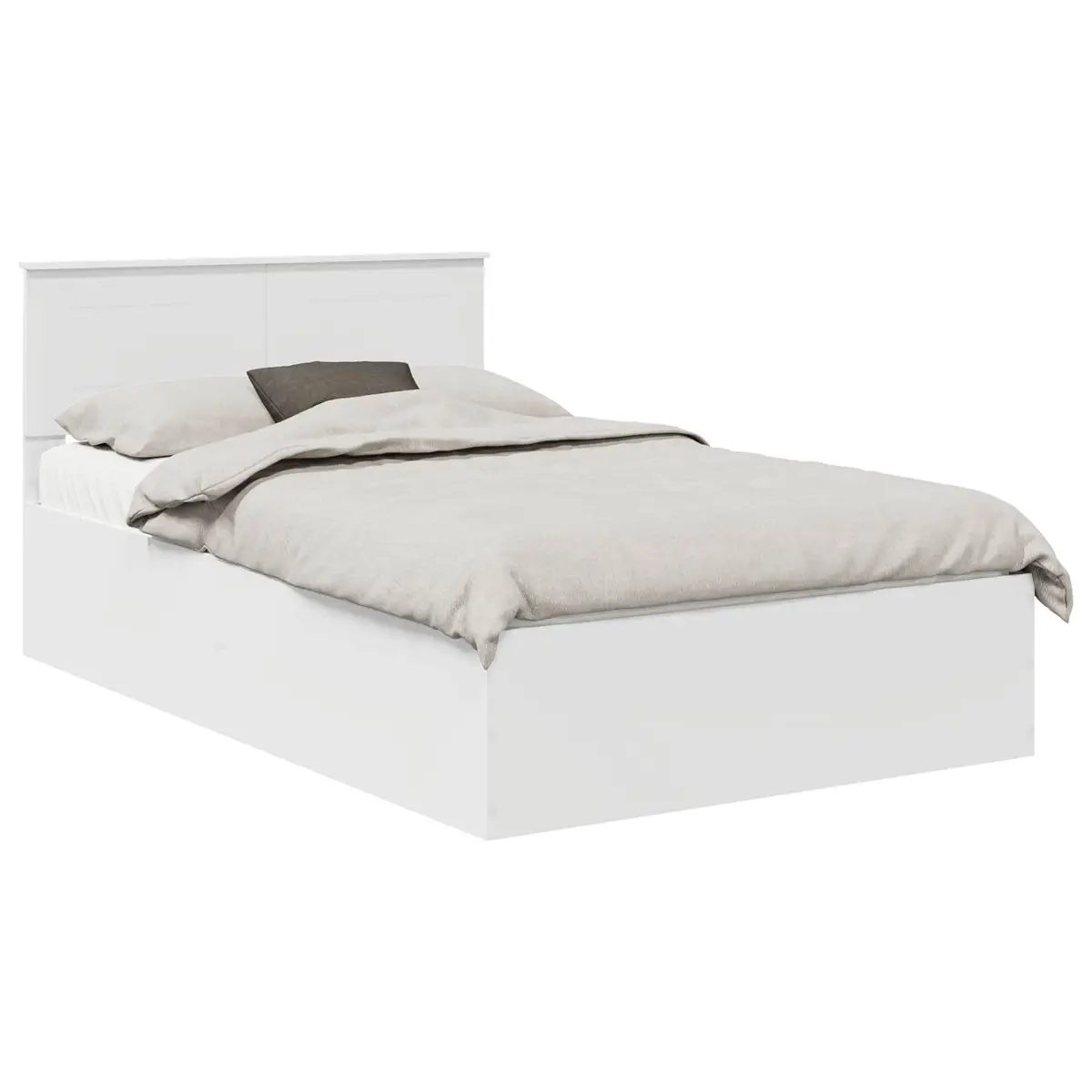 White Bed Frame with Headboard, Easy Care