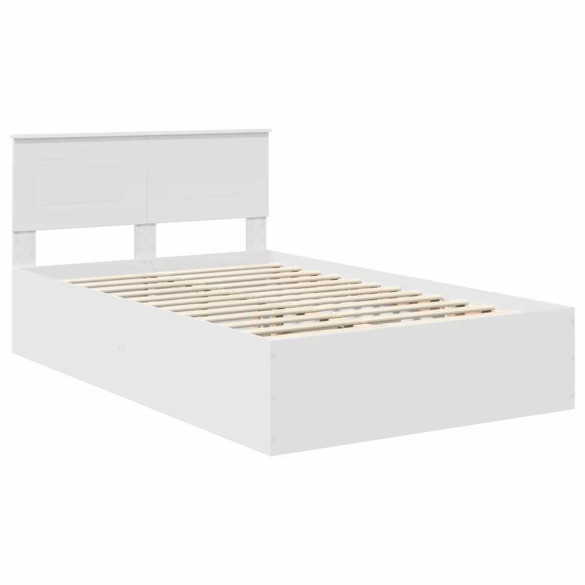 White Bed Frame with Headboard, Easy Care