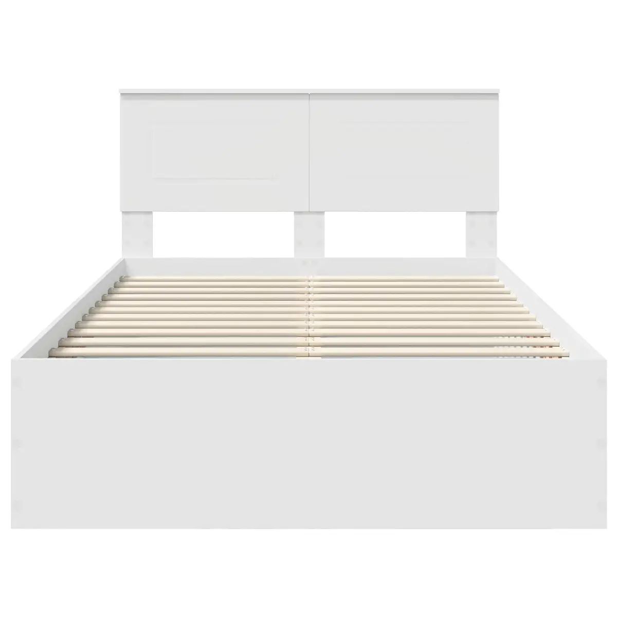 White Bed Frame with Headboard, Easy Care