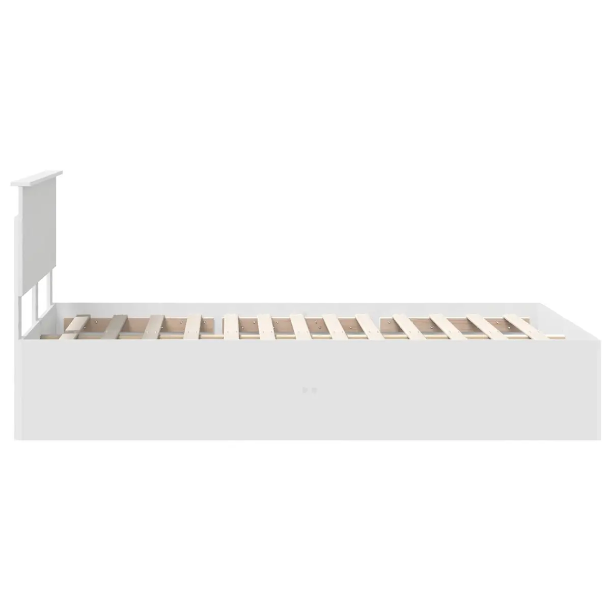 White Bed Frame with Headboard, Easy Care